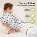 Keababies Almohada para niños pequeños con funda de almohada (Vroom), color: Vroom