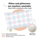 Keababies Almohada para niños pequeños con funda de almohada (rosquillas), color: rosquillas