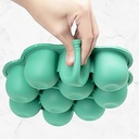 Keababies Bandeja de comida para bebés de silicona de preparación (verde alpino), color: verde alpino