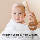 Keababies Cepillo de pelo de bebé (nogal, ovalado), color: nogal