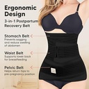 Keababies Cinturón de soporte de recuperación posparto Revive 3 en 1 (negro medianoche), tamaño: M / L / estilo: negro medianoche