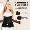 Keababies Cinturón de soporte de recuperación posparto Revive 3 en 1 (negro medianoche), tamaño: M / L / estilo: negro medianoche
