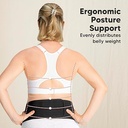 Keababies Cinturón de soporte para embarazadas Ease (Midnight Black), Talla: M/L / Color: Midnight Black