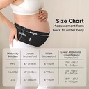 Keababies Cinturón de soporte para embarazadas Ease (Midnight Black), Talla: M/L / Color: Midnight Black