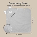 Keababies Cuddle Toalla con capucha de bambú orgánico para bebé (elefante), color: elefante