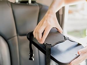 Keababies Espejo de la silla de coche para bebés (grande, negro mate), tamaño: grande / estilo: negro mate