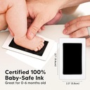 Keababies Fond Clean Touch Inkless Hand And Footprint Frame (Blanco/Dorado), Color: Blanco/Dorado