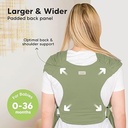 Keababies Canguro D-Lite (oliva polvoriento), color: oliva polvoriento