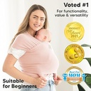 Keababies Canguro original (rosa empolvado), color: rosa empolvado