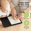 Keababies Marco Solo de Recuerdo de Huella y Huella de Bebé (Negro Ónix), Color: Negro Ónix