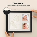 Keababies Marco Solo de Recuerdo de Huella y Huella de Bebé (Negro Ónix), Color: Negro Ónix