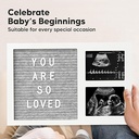 Keababies Marco de fotos sincero con cartulina de fieltro (blanco alpino), color: blanco alpino