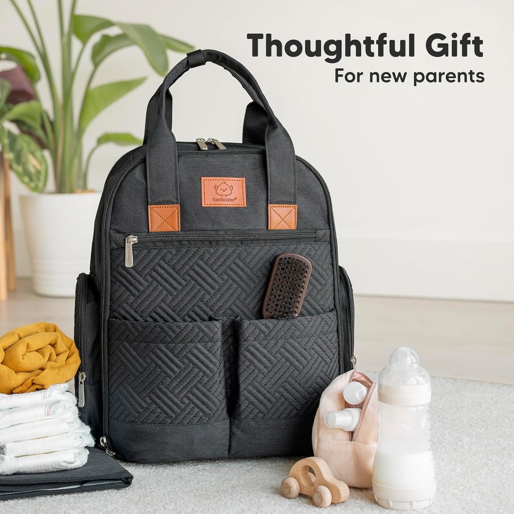 Keababies Mochila de pañales Bree (carbón), color: carbón