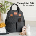 Keababies Mochila de pañales Bree (carbón), color: carbón