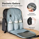 Keababies Mochila de pañales Bree (carbón), color: carbón