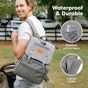 Keababies Mochila de pañales Explorer (gris clásico), color: gris clásico