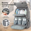 Keababies Mochila de pañales Explorer (gris clásico), color: gris clásico
