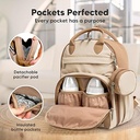 Keababies Mochila de pañales Play (Latte), Color: Latte