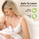 Keababies Paquete de 14 cómodas almohadillas de lactancia (beige desnudo), tamaño: grande 4.8