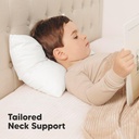 Keababies Paquete de 2 almohadas para niños pequeños (blanco suave), color: blanco suave
