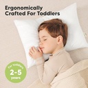Keababies Paquete de 2 almohadas para niños pequeños (blanco suave), color: blanco suave