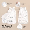 Keababies Paquete de 2 sacos de dormir Soothe (Roarsome), tamaño: pequeño
