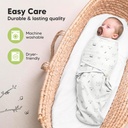 Keababies Paquete de 3 envolturas Soothe Swaddle (nórdico), tamaño: OS 0-3M / color: nórdico