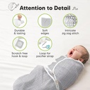 Keababies Paquete de 3 envolturas Soothe Swaddle (nórdico), tamaño: OS 0-3M / color: nórdico