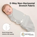 Keababies Paquete de 3 envolturas Soothe Swaddle (salvia), tamaño: OS 0-3M / color: salvia