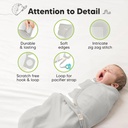 Keababies Paquete de 3 envolturas Soothe Swaddle (salvia), tamaño: OS 0-3M / color: salvia