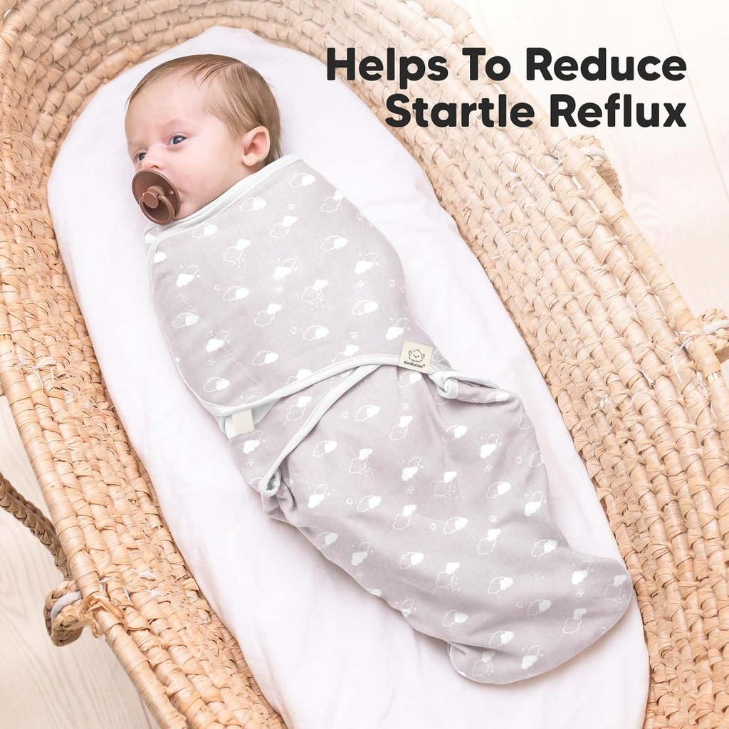 Keababies Paquete de 3 envolturas Soothe Zippy Swaddle (Aspire), Tamaño: Talla única / Color: Aspire