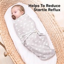 Keababies Paquete de 3 envolturas Soothe Zippy Swaddle (Aspire), Tamaño: Talla única / Color: Aspire
