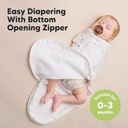 Keababies Paquete de 3 envolturas Soothe Zippy Swaddle (Aspire), Tamaño: Talla única / Color: Aspire
