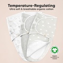 Keababies Paquete de 3 envolturas Soothe Zippy Swaddle (Aspire), Tamaño: Talla única / Color: Aspire