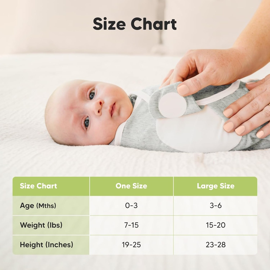 Keababies Paquete de 3 envolturas Soothe Zippy Swaddle (Aspire), Tamaño: Talla única / Color: Aspire