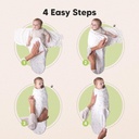 Keababies Paquete de 3 envolturas Soothe Zippy Swaddle (Aspire), Tamaño: Talla única / Color: Aspire