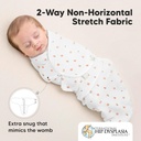 Keababies Paquete de 3 envolturas de envoltura de envoltura para envolturas (mariposas), tamaño: OS 0-3M / estilo: mariposas