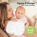 Keababies Paquete de 5 Paños Urban Burp (Nórdico), Estilo: Nórdico