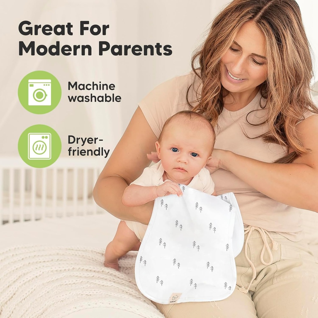 Keababies Paquete de 5 Paños Urban Burp (Nórdico), Estilo: Nórdico