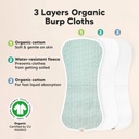 Keababies Paquete de 5 Paños Urban Burp (Nórdico), Estilo: Nórdico