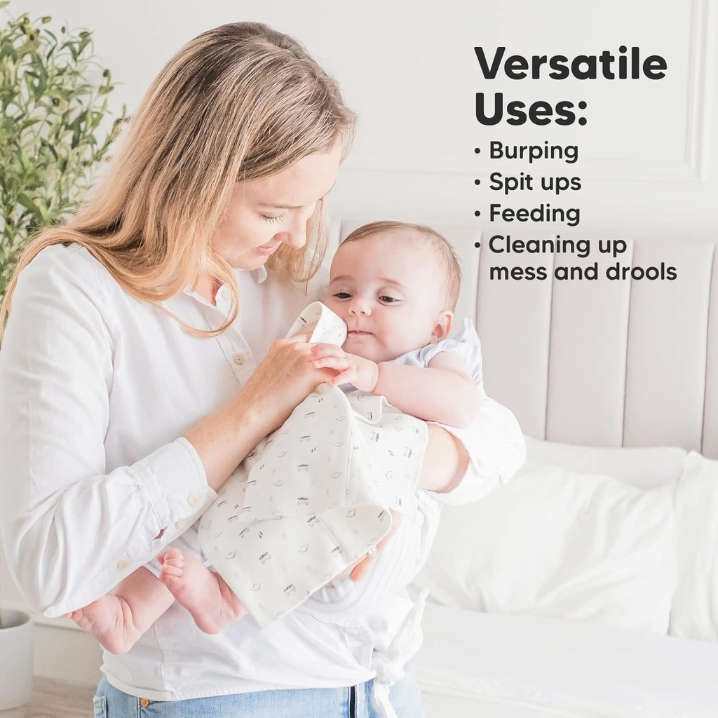Keababies Paquete de 6 Paños de karité para eructar (neutros), Estilo: Neutros