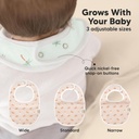 Keababies Paquete de 8 baberos Urban Drool (Roarsome), color: Roarsome