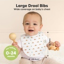 Keababies Paquete de 8 baberos Urban Drool (Roarsome), color: Roarsome