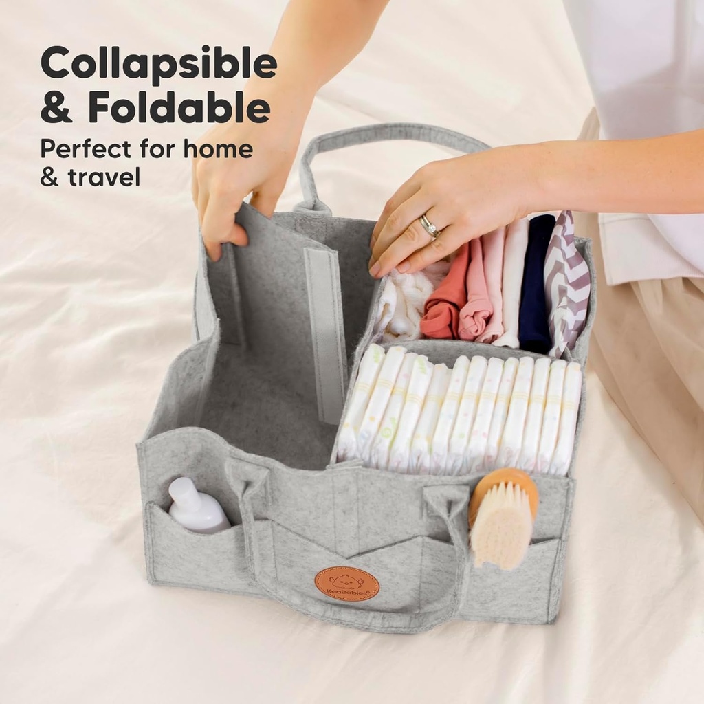 Keababies Pañal Original 2.0 Caddy (Gris Clásico), Color: Gris Clásico
