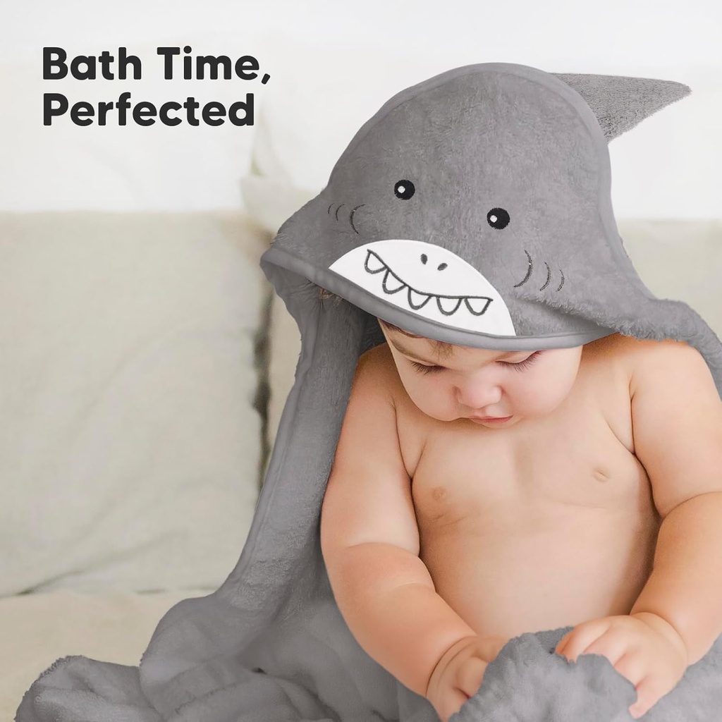 Keababies Toalla con capucha Cuddle Baby (tiburón), Estilo: Shark