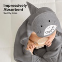 Keababies Toalla con capucha Cuddle Baby (tiburón), Estilo: Shark