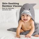 Keababies Toalla con capucha Cuddle Baby (tiburón), Estilo: Shark