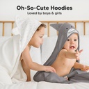 Keababies Toalla con capucha Cuddle Baby (tiburón), Estilo: Shark