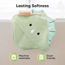 Keababies Toalla con capucha para bebé Cuddle (Triceratops), color: Triceratops