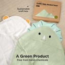 Keababies Toalla con capucha para bebé Cuddle (Triceratops), color: Triceratops